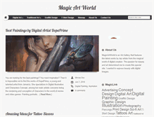 Tablet Screenshot of magicartworld.com